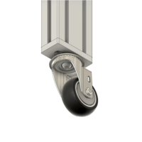 32-4590M12-1 MODULAR SOLUTIONS FOOT & CASTER CONNECTING PLATE 45MM X 90MM, M12 HOLE W/HARDWARE